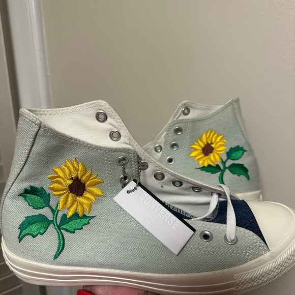 Converse All Stars Shoes - Rare Sunflower Converse Chuck Taylor Sneakers